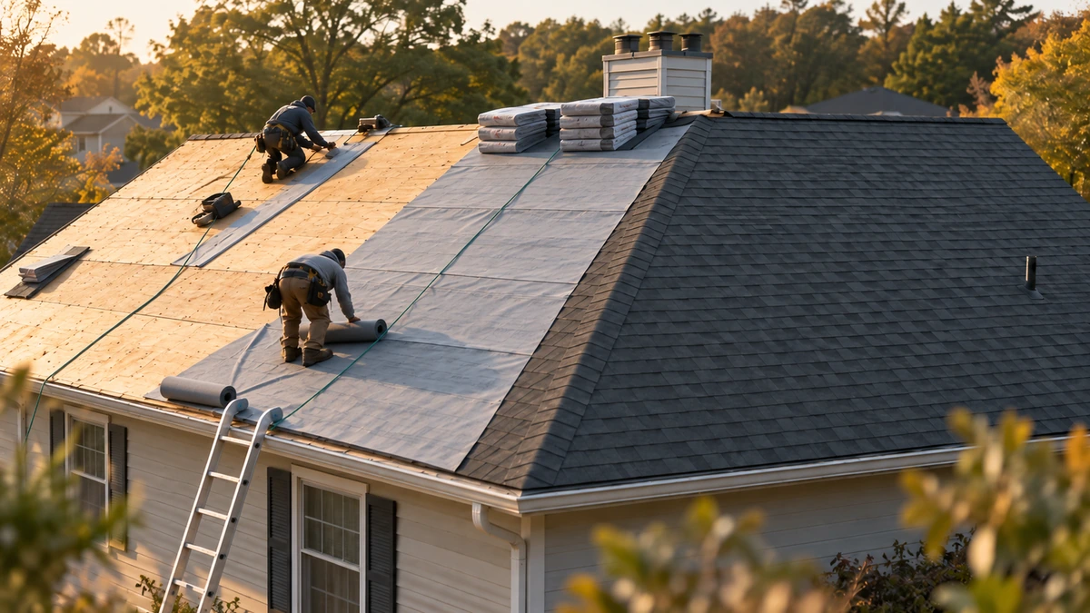 A two story home in Galena with a new shingle roof and clean ridge lines